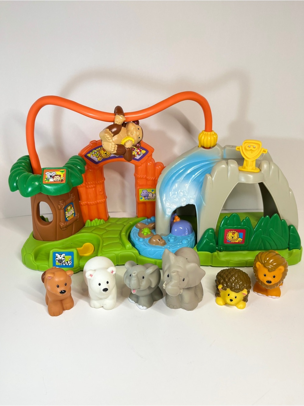 Little People Surprise Sounds Zoo PeekPlay Playset 6 Animal Figures Vintage